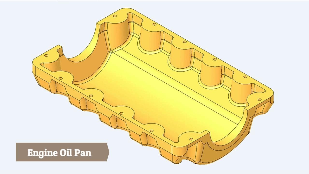 Engine Oil Pan || Creo Parametric Tutorial
