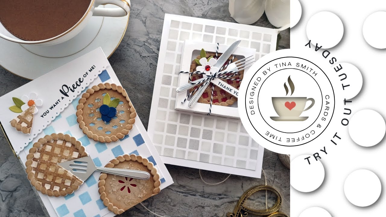 Try It Out Tuesday | Sky View Pies & The Bakers Box | Creating cards displayed on the packaging