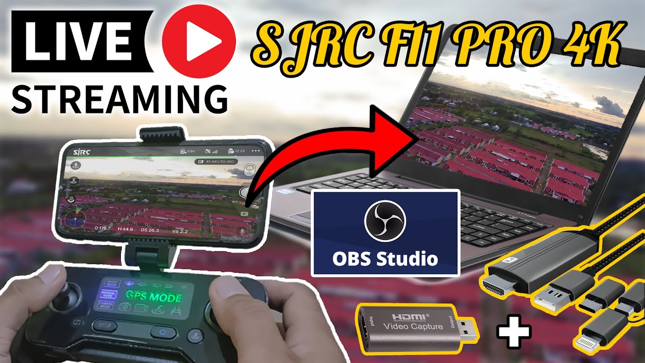 Live View Drone Untuk Broadcast ??? Bisa Dong | Using Drone SJRC F11 Pro 4K For Live Broadcast