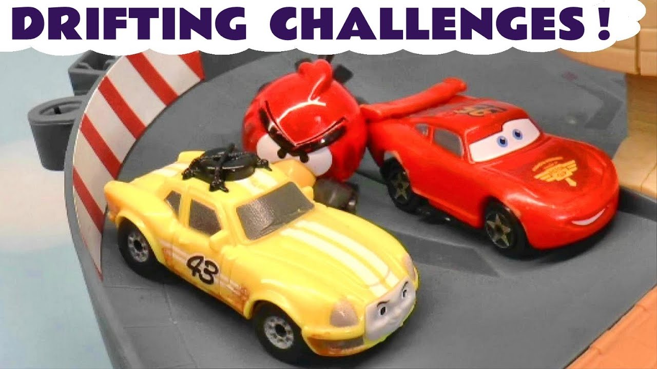 Toy Car Drifting Challenge Stories with the Funlings
