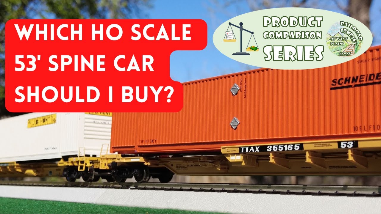 HO Scale 53' Spine Car Comparison