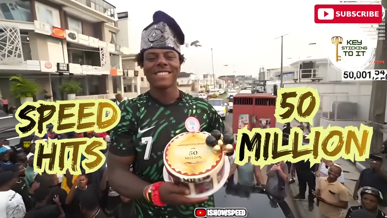 Speed Hits 50 Million Subscribers on His Birthday During Africa Tour 🎉🌍