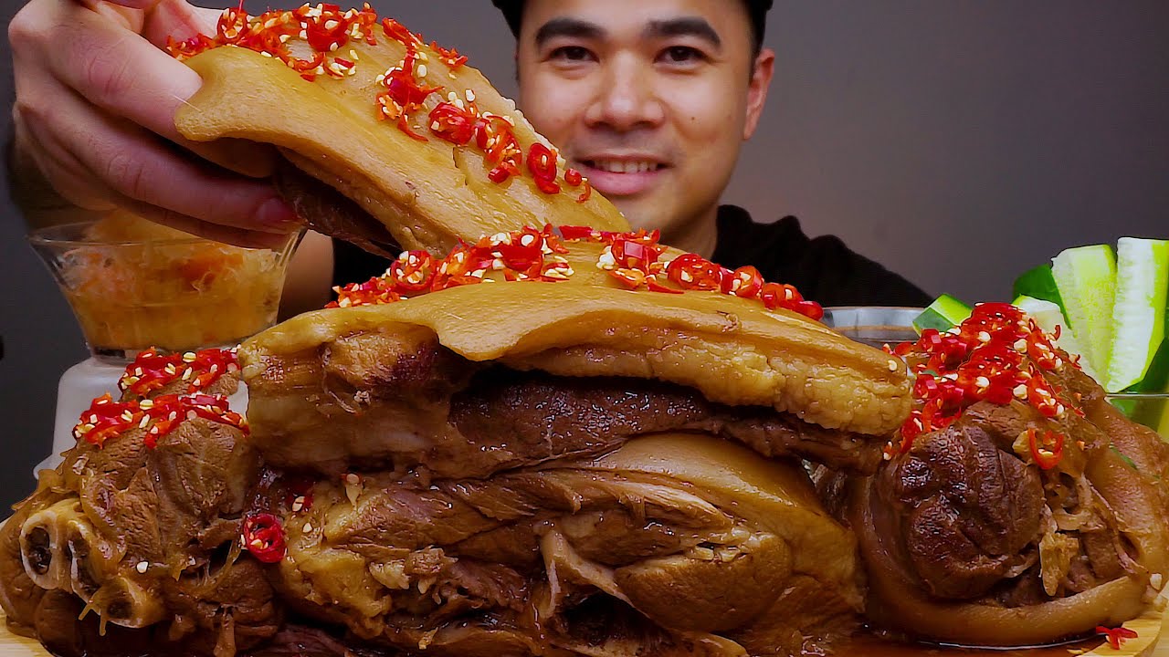 SPICY PORK KNUCKLE | Paksiw Pata Baboy | MUKBANG ASMR