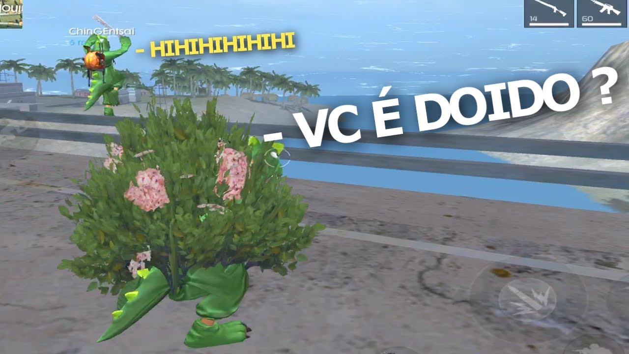 2 DINOSSAUROS LOUCOS NO FREE FIRE ft.CHIN