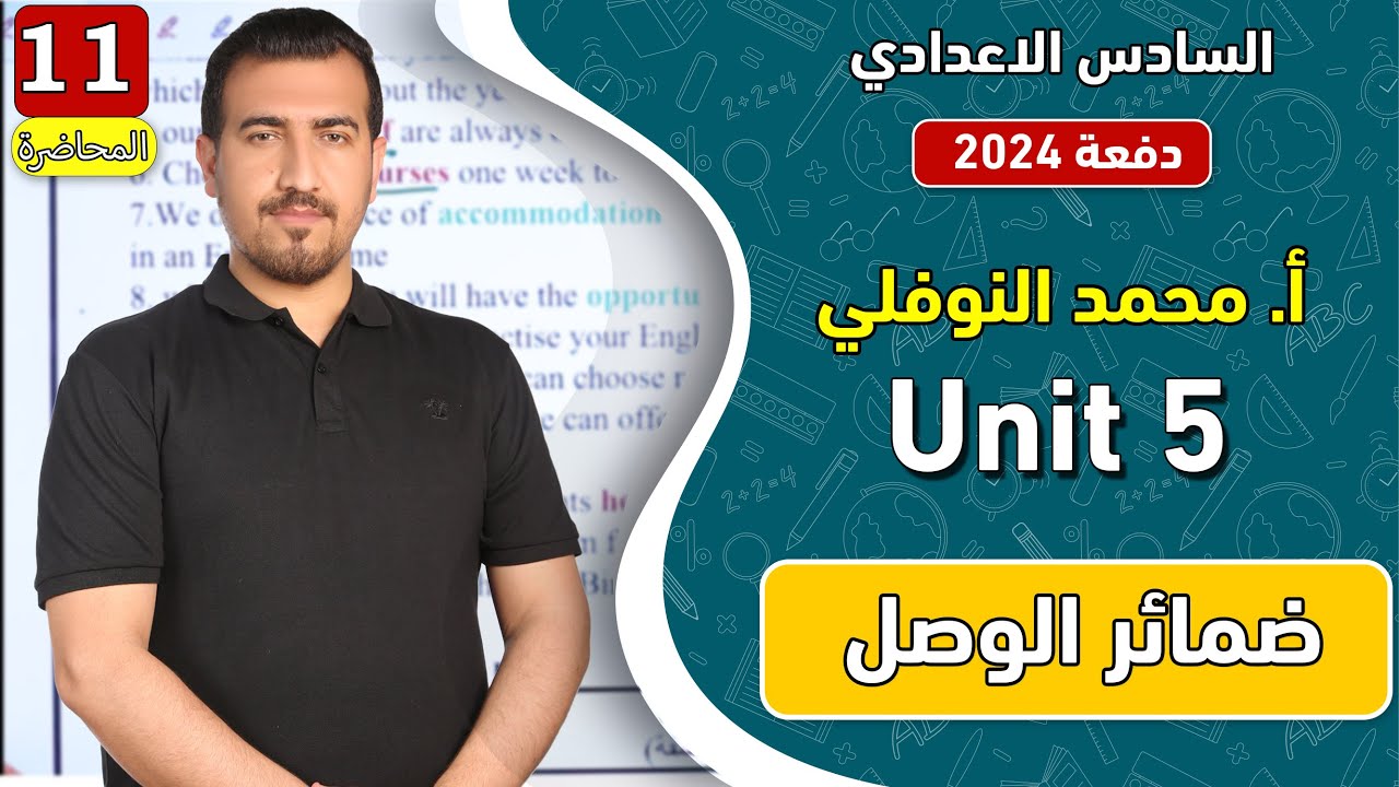 انكليزي | سادس اعدادي - الوحدة 5 ||  شرح ضمائر الوصل | دفعة 2024 | الاستاذ محمد النوفلي