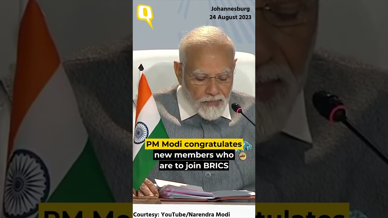 PM Modi Congratulates New Members Who Are To Join BRICS | #shorts
