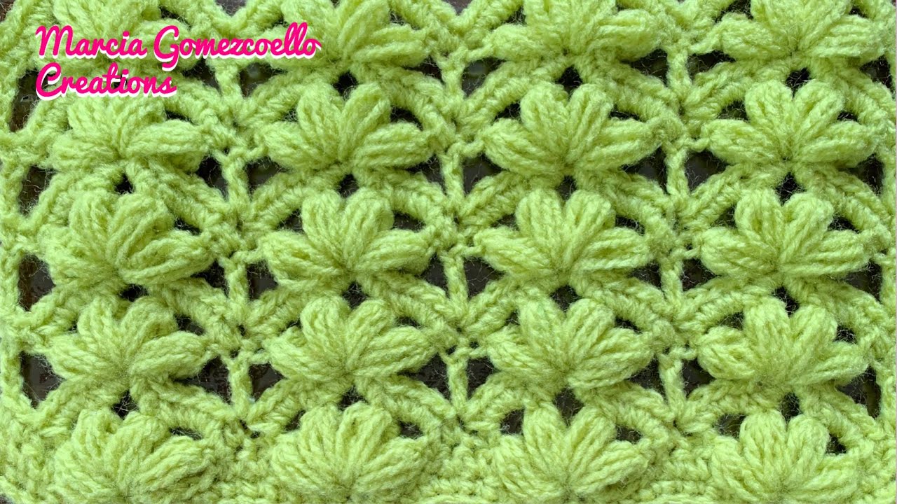 TEJIDOS A CROCHET: Flores Puff/ HOW TO CROCHET: Puff Flowers