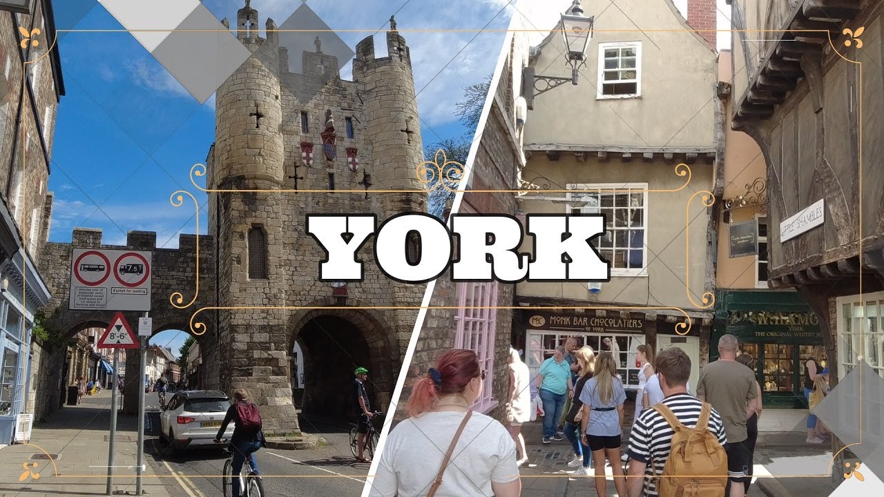Anglia 2021 Vlog - York PL - Ulica Shambles - Shambles Market - Spacer po mieście -York