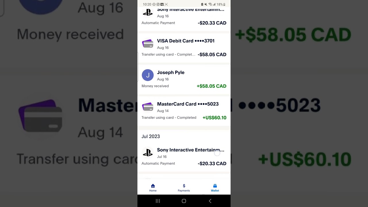 all my paypal history!!!