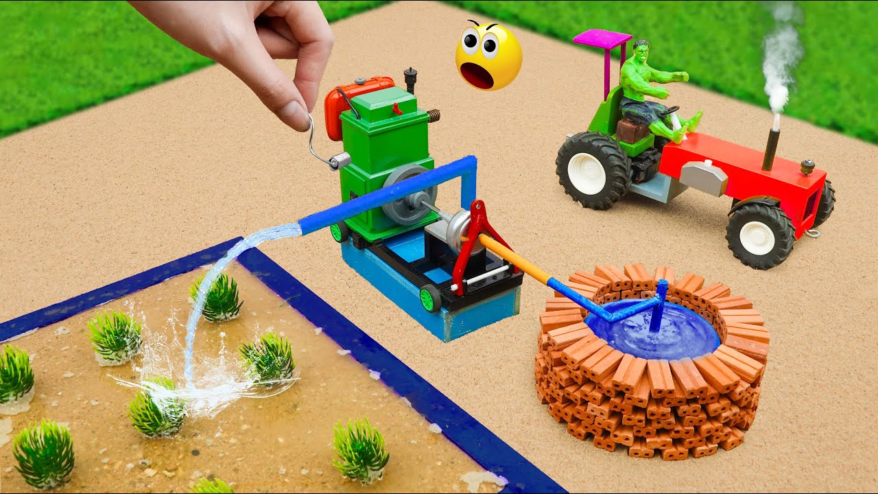 diy mini motor water pump science project | minin hand pump construction | ‪‪@SmallCreatorTV