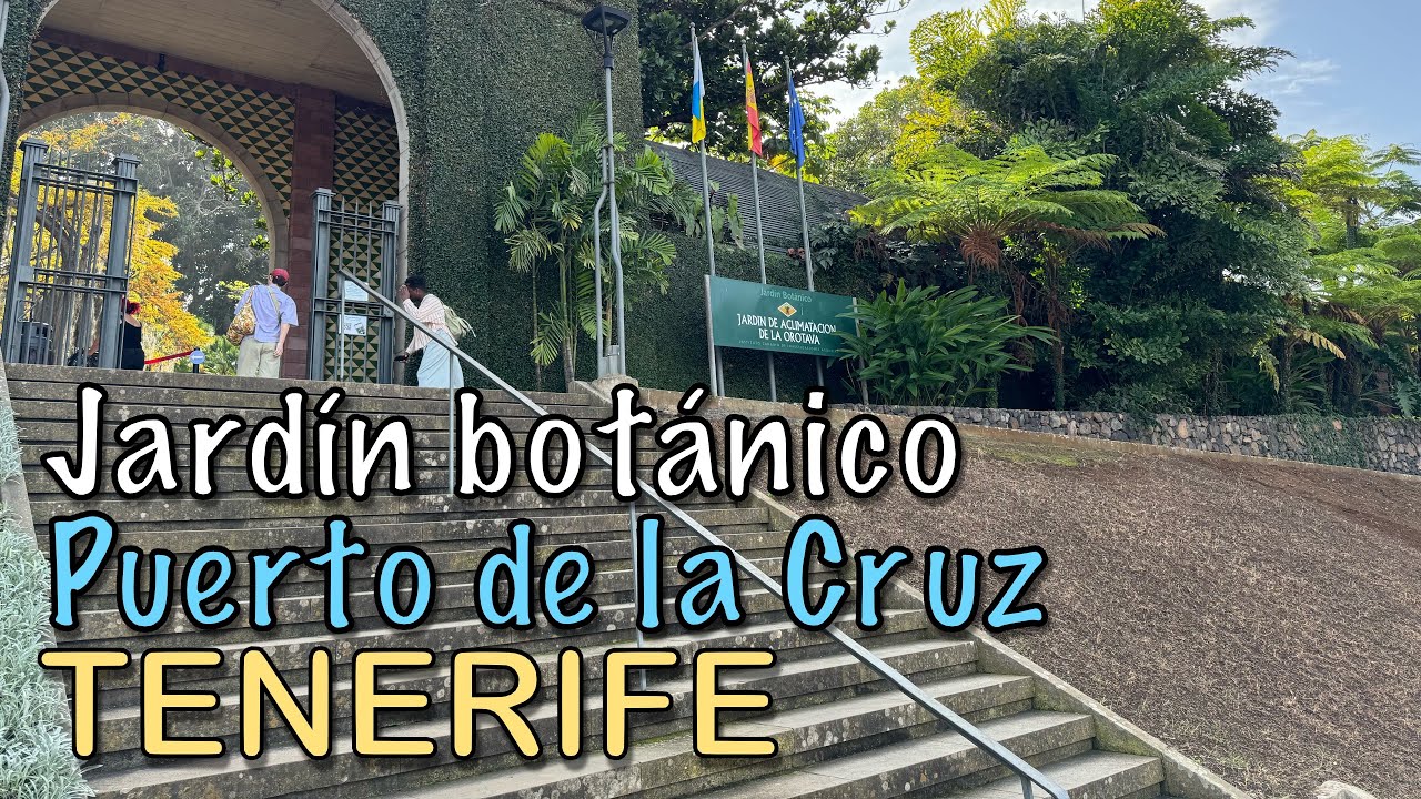 Tenerife - Jardín botánico en Puerto de la Cruz 🌳🌴🌺 4K HDR 🚁