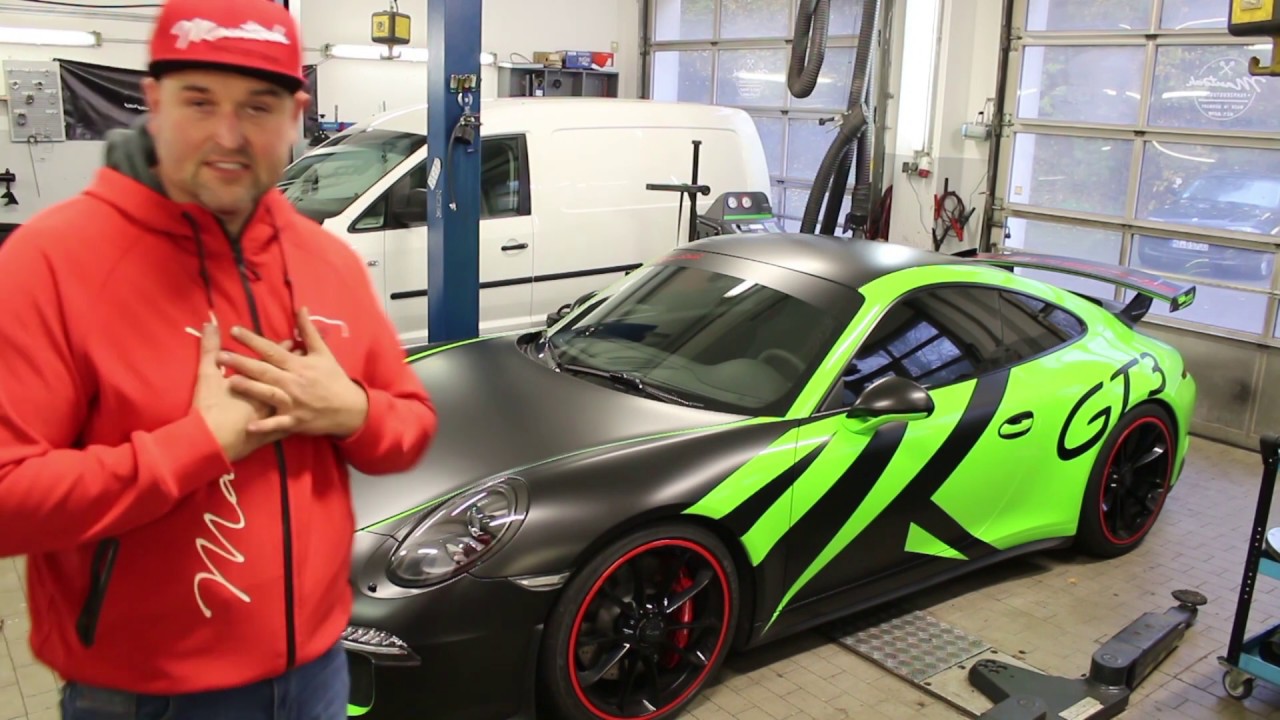 Folierung DNR Werbung Sarstedt Mautsch GT3 Folierung Wrap Porsche 991