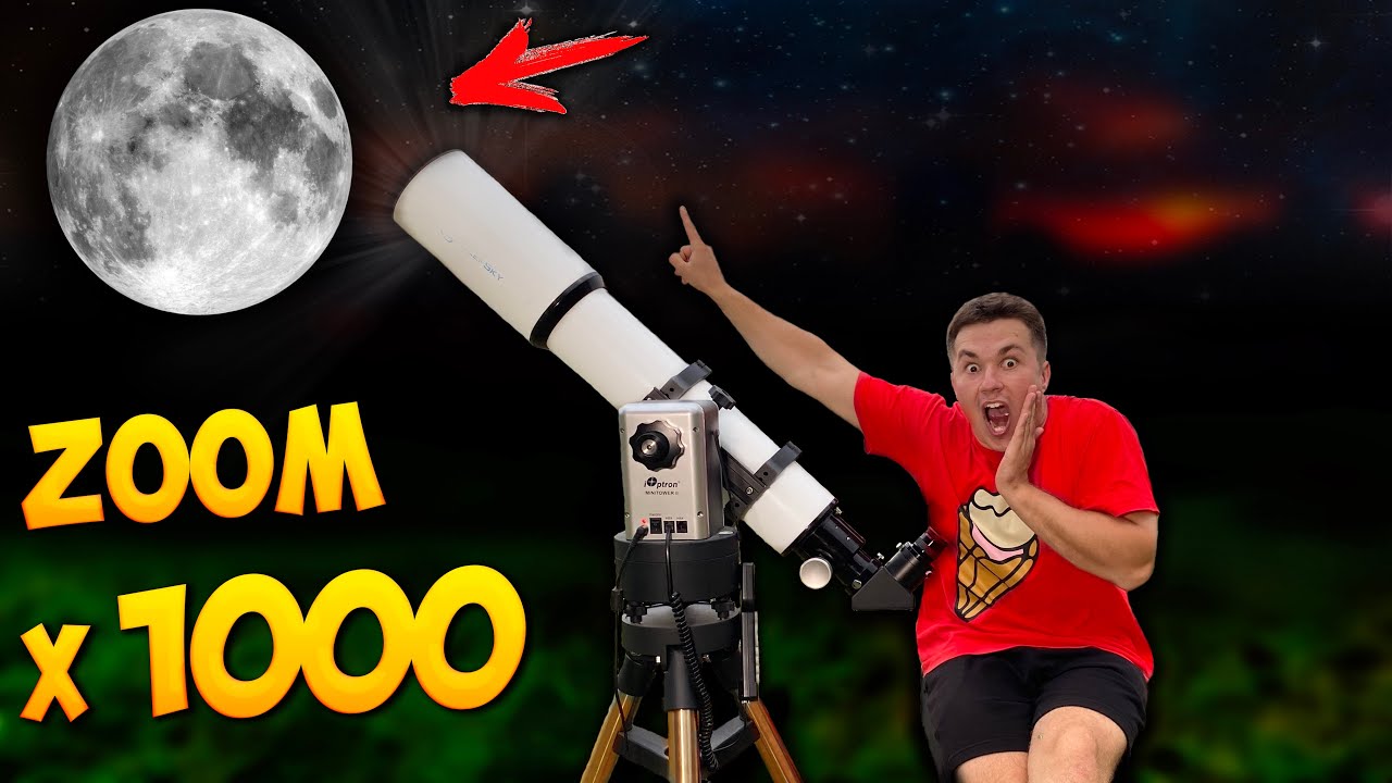 ЧТО ВИДНО в САМЫЙ МОЩНЫЙ ТЕЛЕСКОП с ЗУМОМ в 1000 РАЗ !