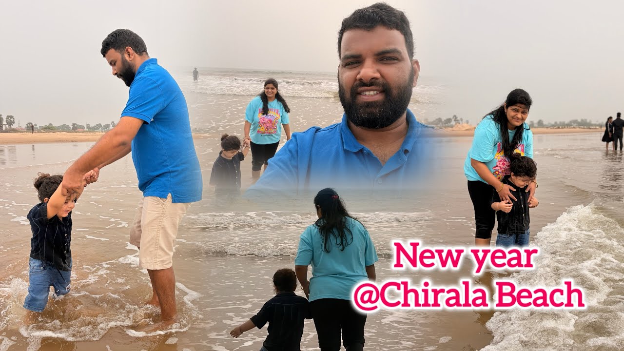 👉New Year Celebration at the Beach 🏖️ | New Year Beach Vlog 2026 #chiralabeach #travel#viral #vlog