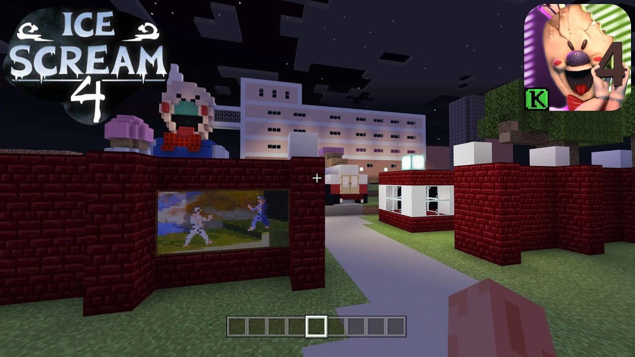 ICE SCREAM 4: ICE SCREAM 4 ROD'S FACTORY IN MINECRAFT! (9 hour build)