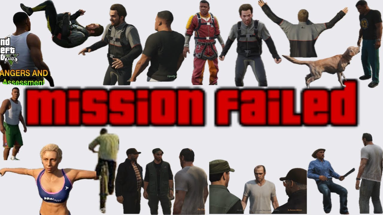 GTA V Strangers and Freaks Mission Failed Compilation part 5