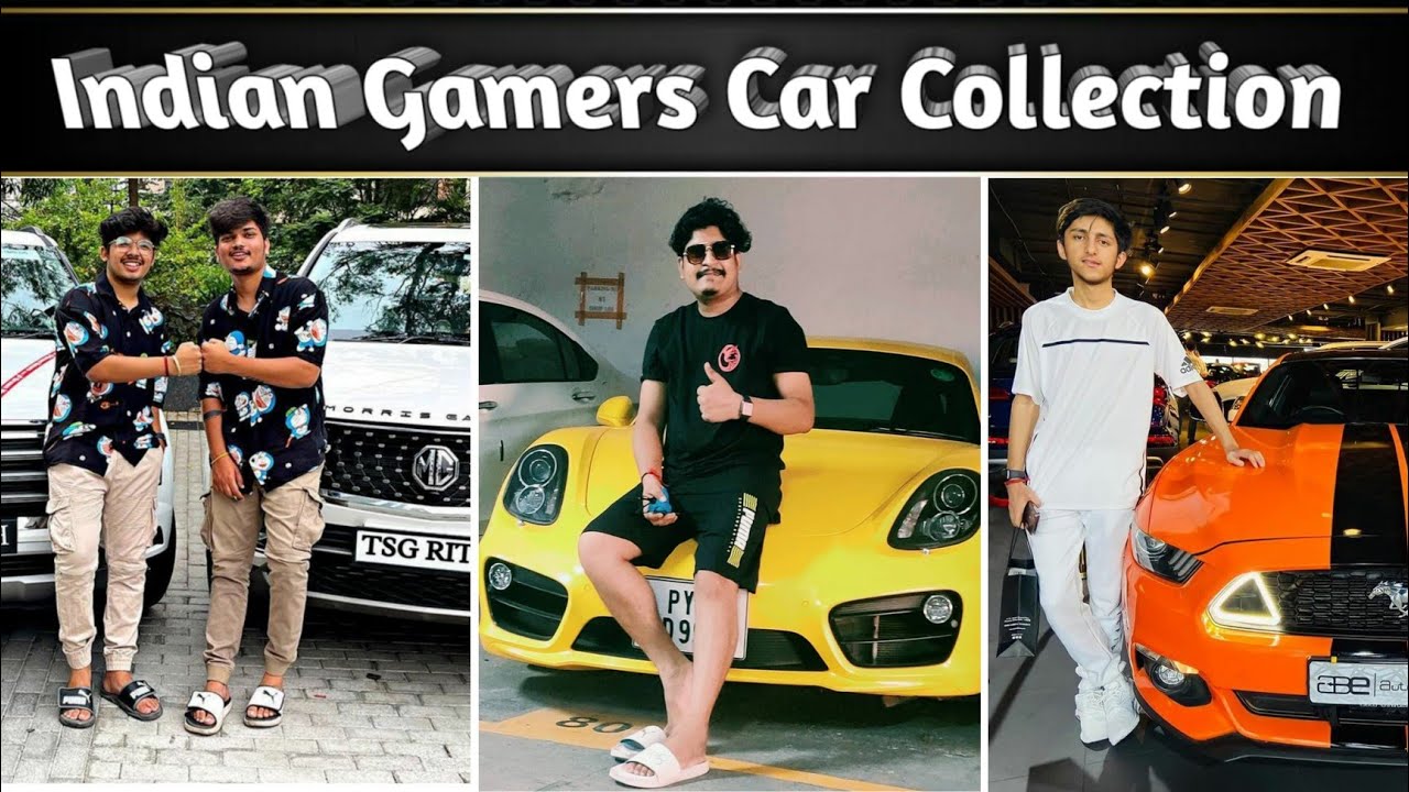 Top 5 indian Free Fire Gamers Car Collection ,Total Gaming, As_gaming,Desi gamer, Lokesh gamer