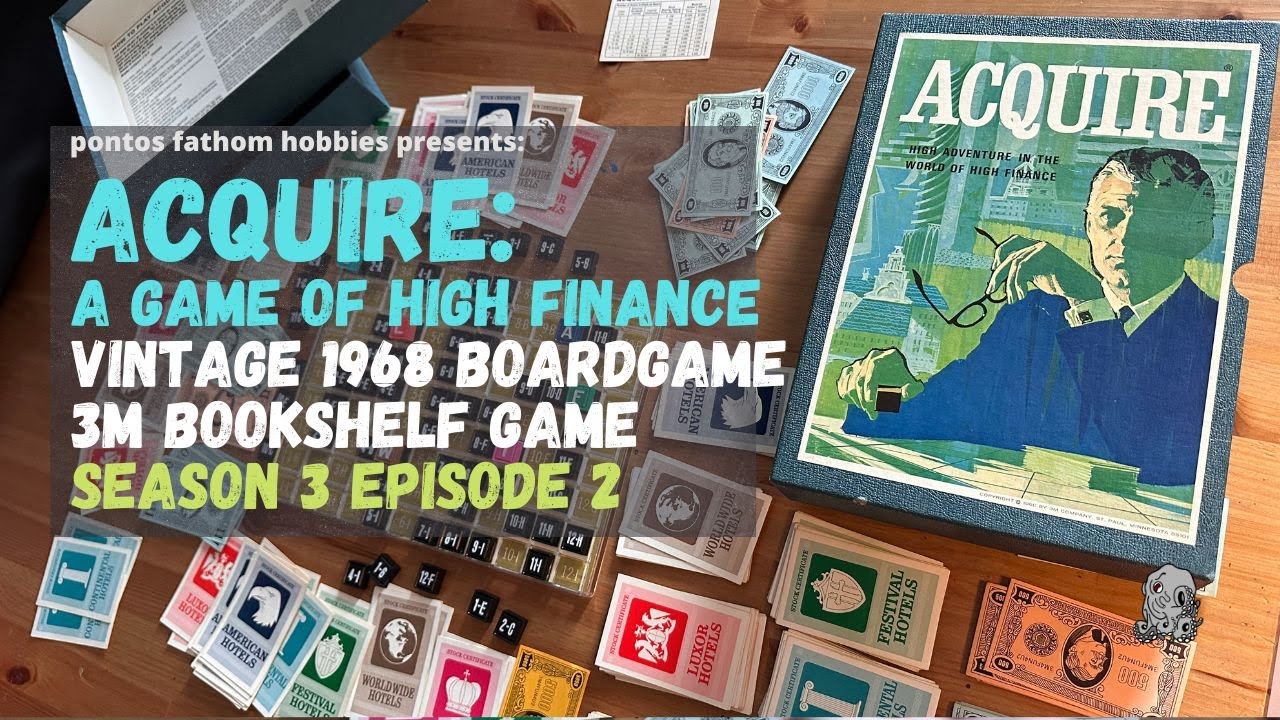 Acquire S3E2 - A 1968 Vintage 3M Boardgame of High Finance - Season 3 Episode 2