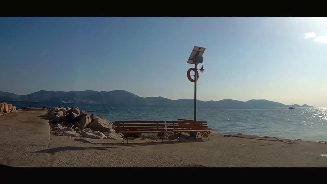 Hydra Greece | Travel By Car Athens to Metochi | The shortest Route-timelapse