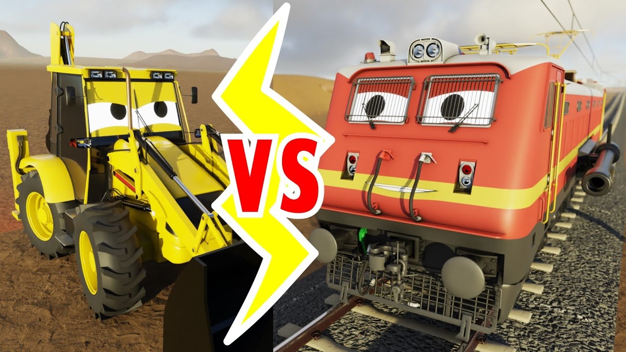 KGF chapter 2- It is Indian Railways | Animated Train cartoons #train #kgf #indianrailways