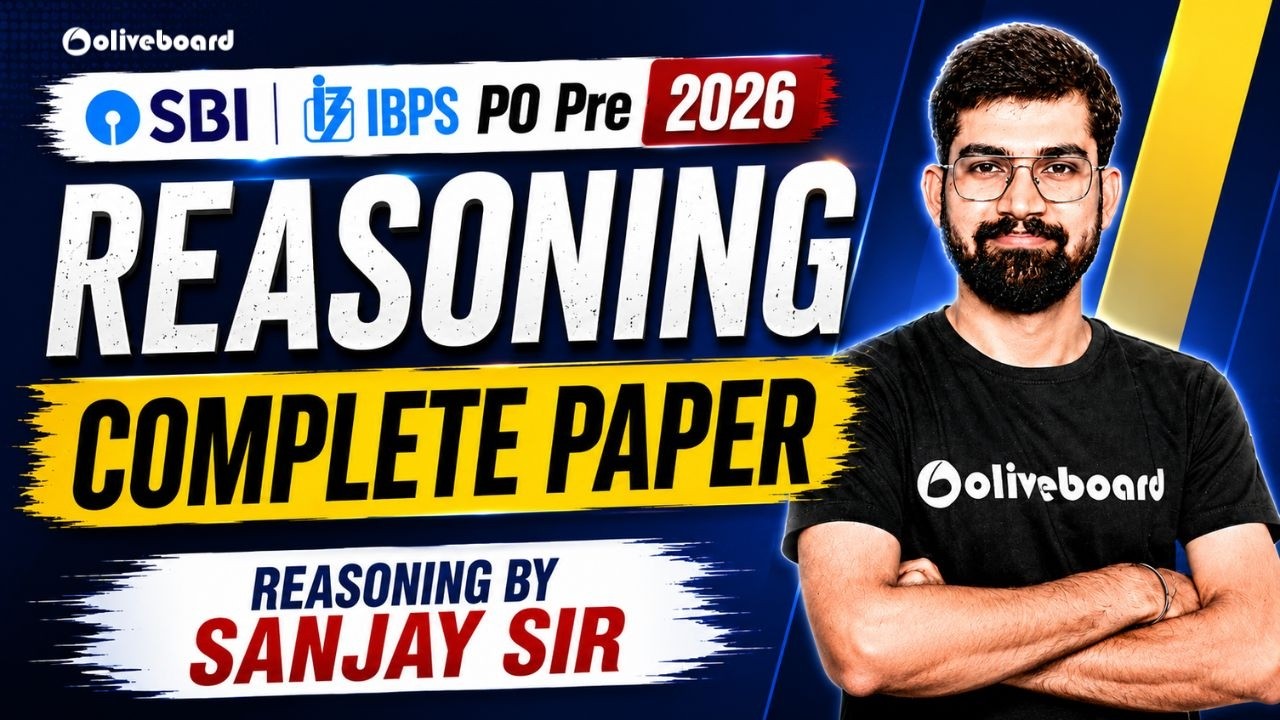 SBI & IBPS PO Pre 2026 | Reasoning Complete Paper | ऐसे ही सवाल आएंगे | Sanjay Sir | Oliveboard