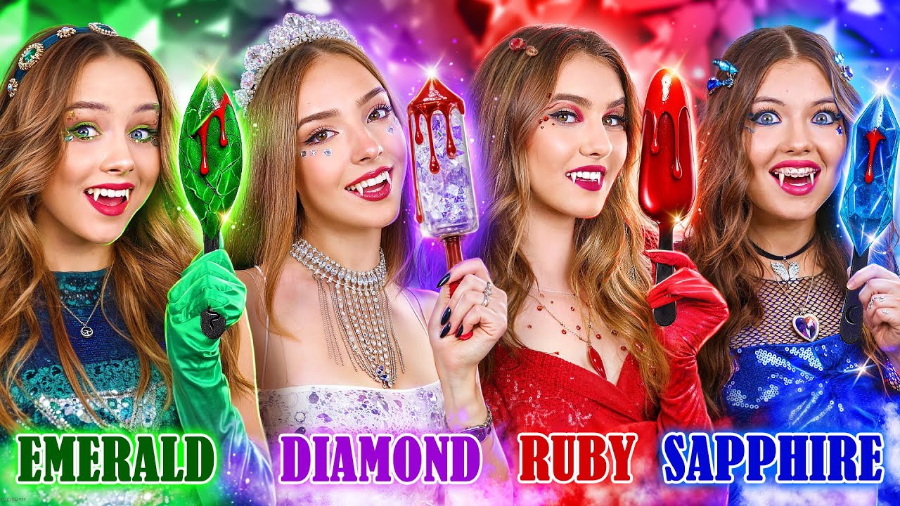 &iexcl;Vampiras Esmeralda, Rub&iacute;, Diamante y Zafiro! Vampiras Gemas en la Vida Real