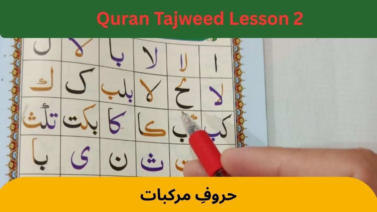 Quran Tajweed Lesson 2 |Live Quran Tajweed Hafiz Rizwan/ Noorani Qaida lesson 2 مرکبات