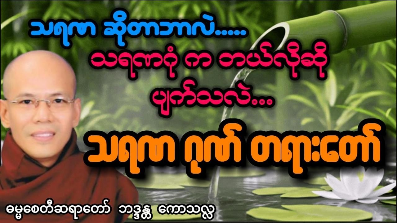 သရဏဂုဏ်တရား - ဓမ္မစေတီဆရာတော် ဘဒ္ဒန္တ ကောသလ္လ