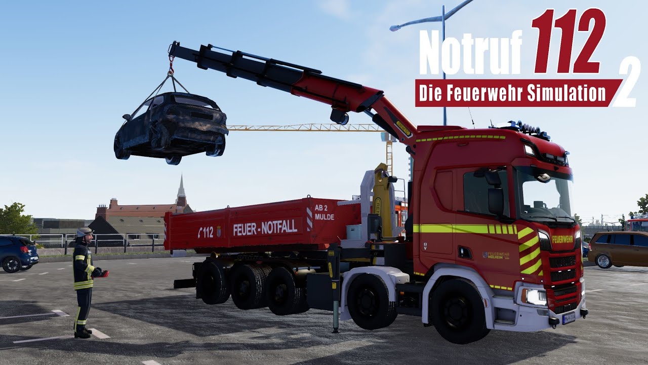 Brennendes E-Auto | Notruf 112 - Die Feuerwehr Simulation 2