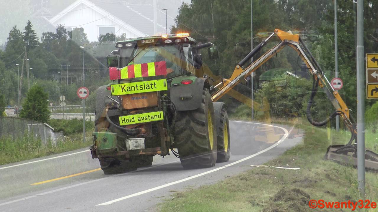 4K| John Deere 6210R Brush Cutting