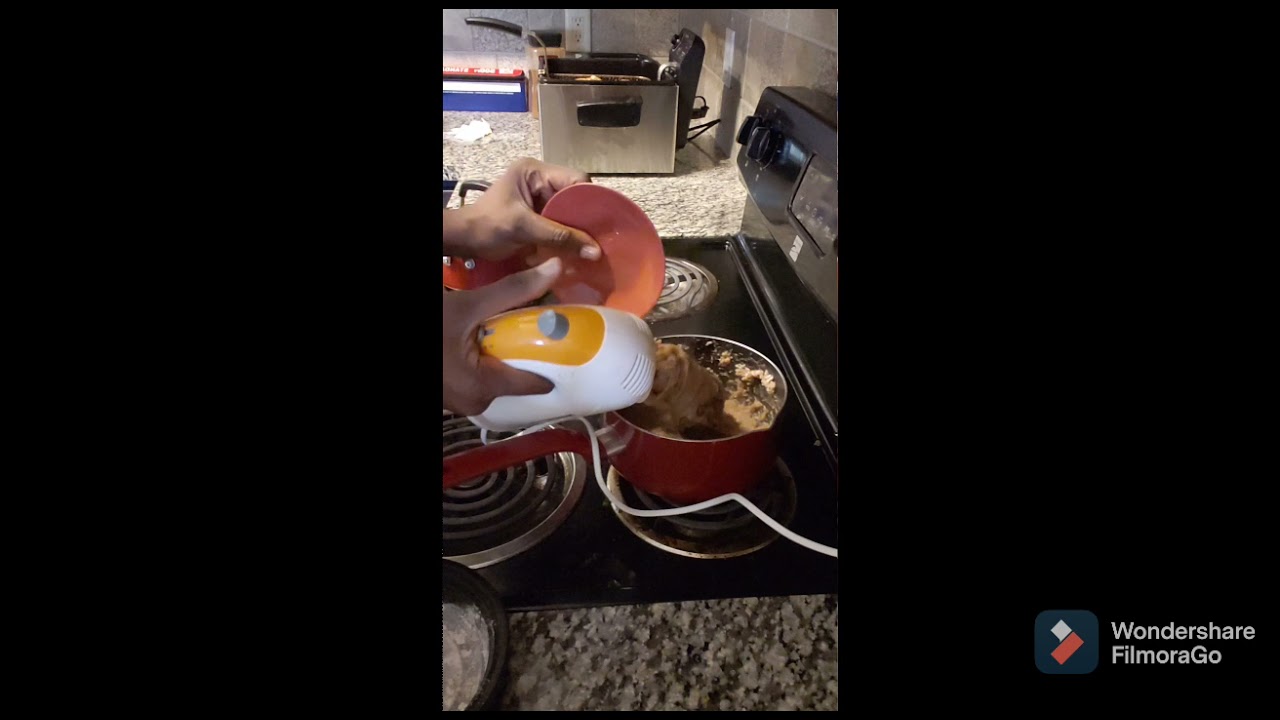 How I use  hand mixer to make Amala.