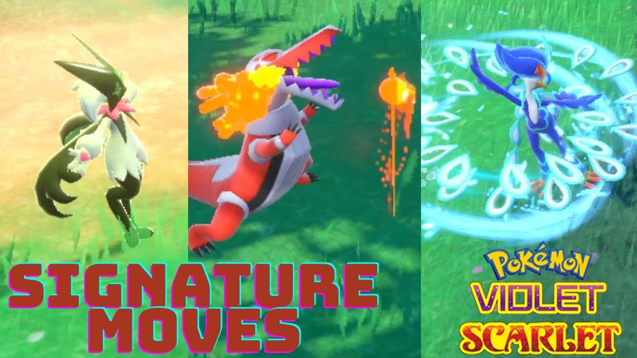 All Generation 9 Signature Moves | Pokemon Scarlet & Violet