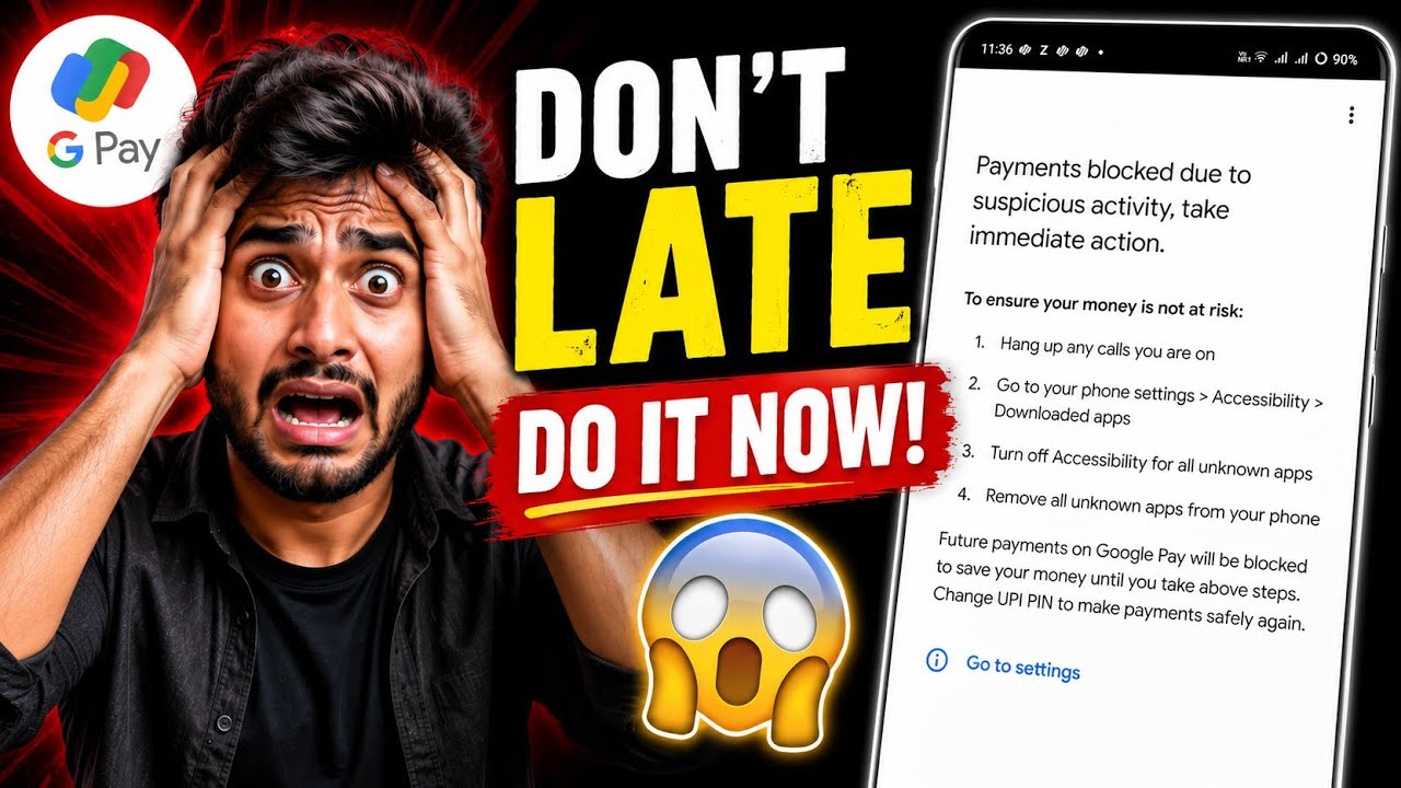 How to fix Payments blocked due to suspicious activity take immediate action problem on Google Pay 