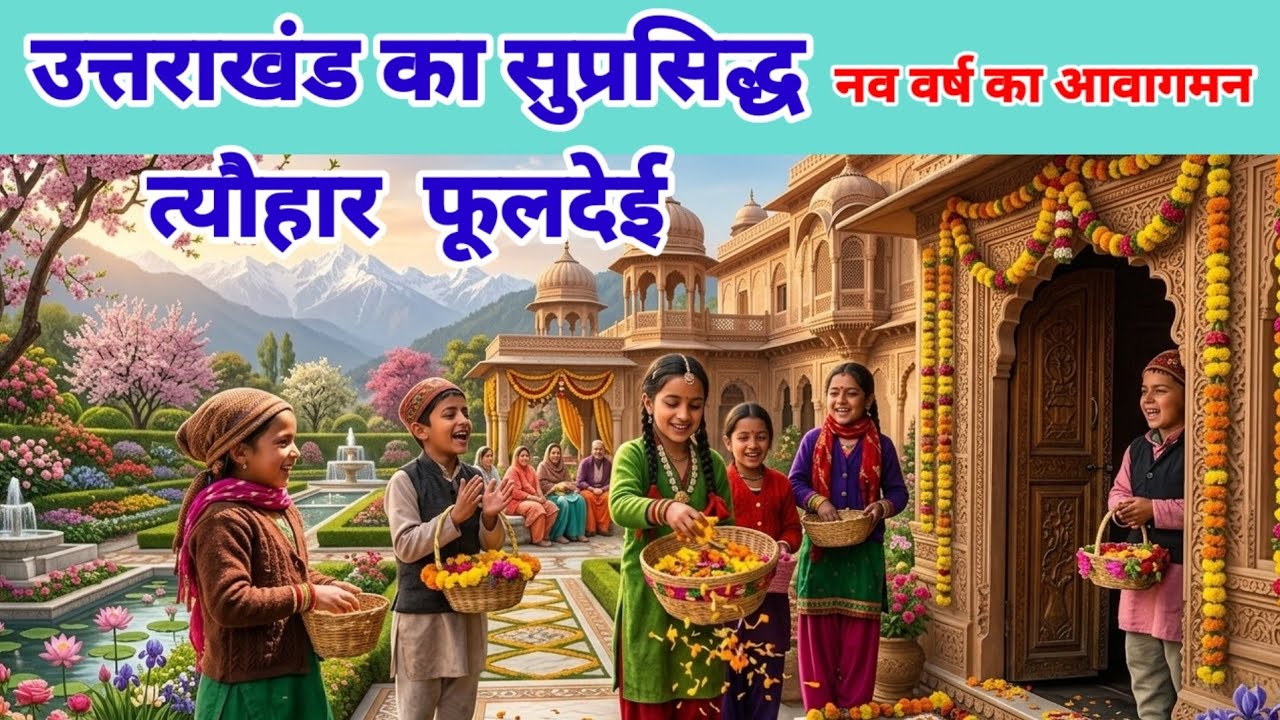 उत्तराखंड का सुप्रसिद्ध त्यौहार फूल देई नव वर्ष काआवागमन