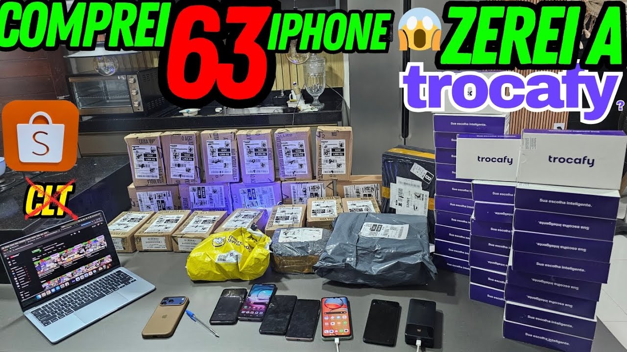 COMPREI 63 IPHONE NA TROCAFY SHOPEE | CLT Nunca Mais
