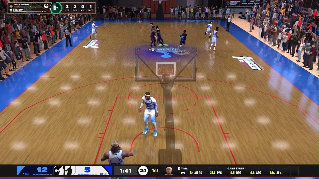 NBA 2K26: 15 PTS 11 REB 1 AST 3 STL