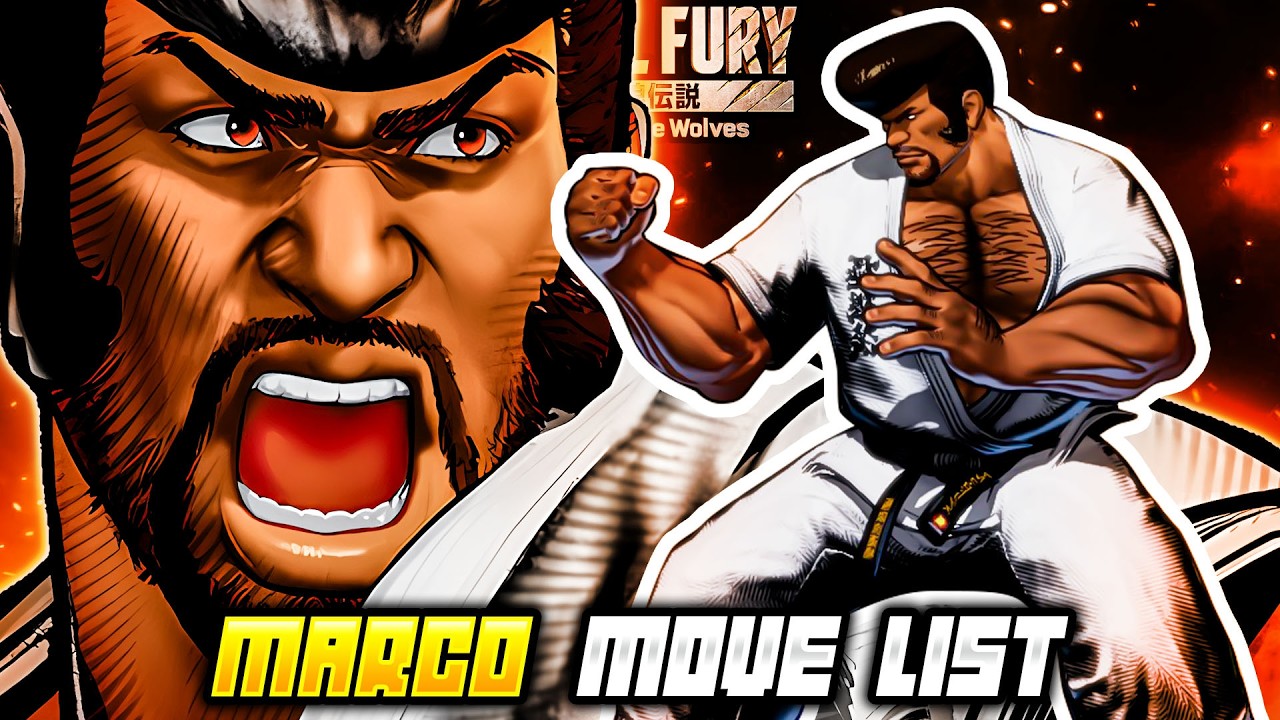 MARCO RODRIGUES MOVE LIST - Fatal Fury: City of the Wolves (COTW)