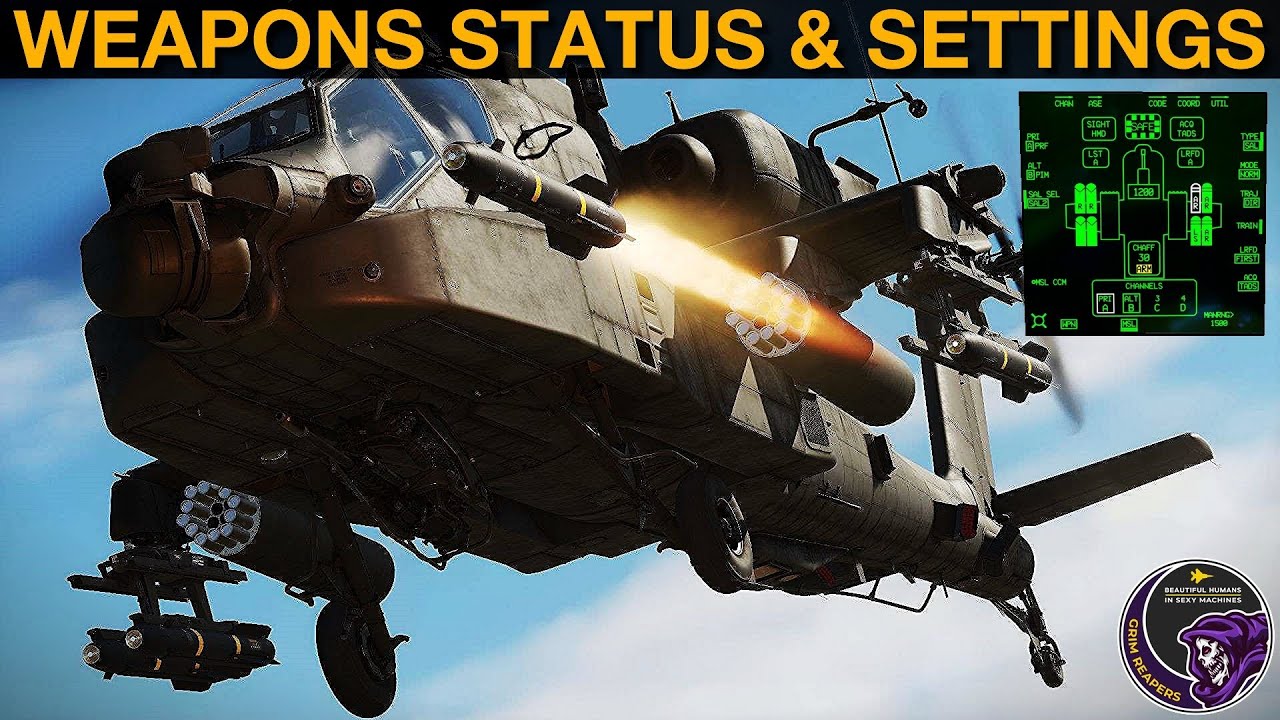 AH-64D Apache: WPN Weapons MPD Page & Sub-pages (Weapons Status & Settings) Tutorial | DCS