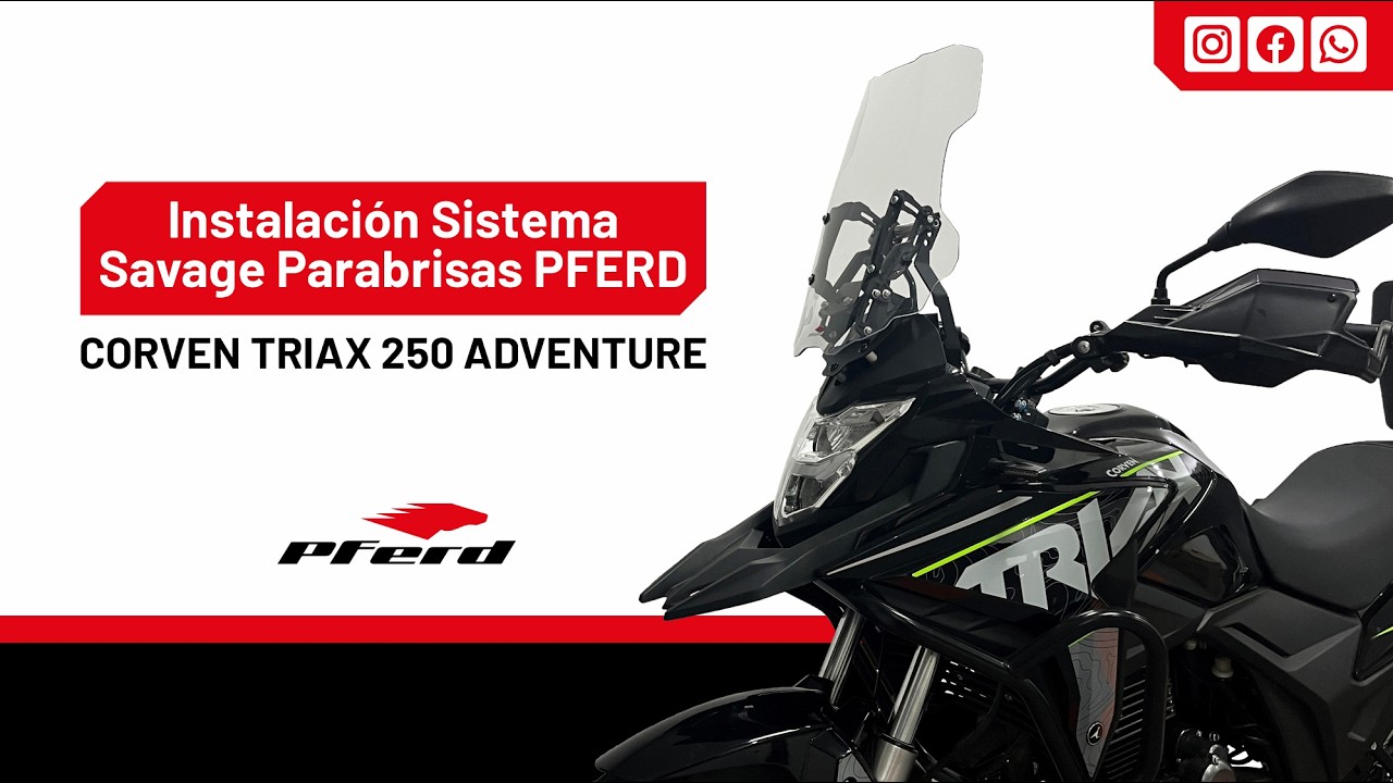 INSTALACIÓN SISTEMA PARABRISAS SAVAGE® CORVEN TRIAX 250 ADVENTURE - PFERD®