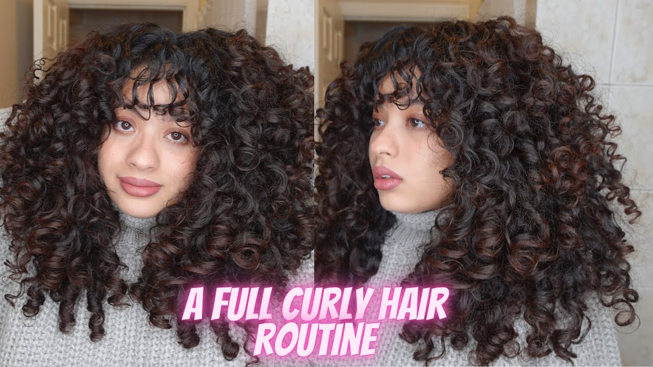FULL CURLY HAIR ROUTINE (Clarifying, olaplex, deep conditioning, hard hold) thick low porosity curls