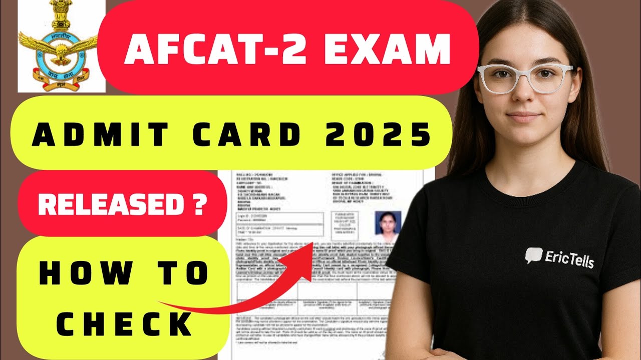 afcat admit card 2025 | iaf afcat 2 admit card 2025