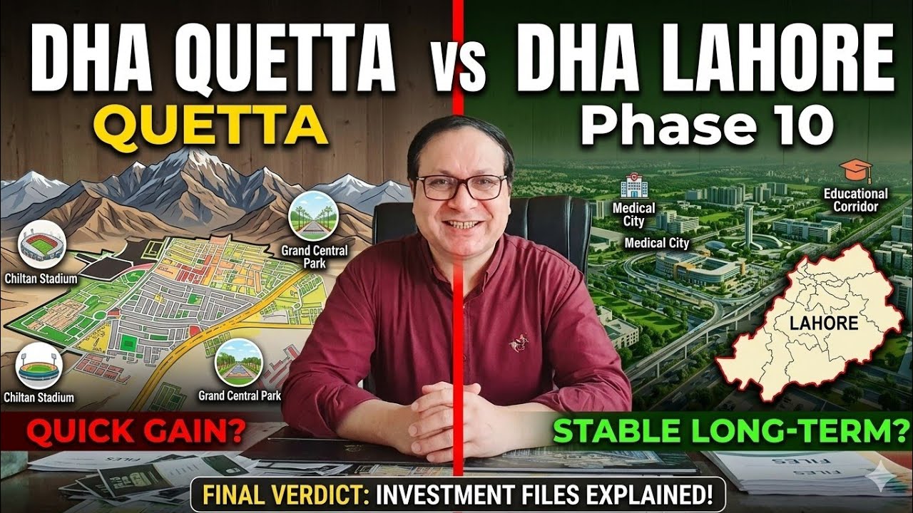DHA Quetta vs Lahore Phase 10: Final Verdict on Investment Files Explained 0322 8888429 #dhalahore 