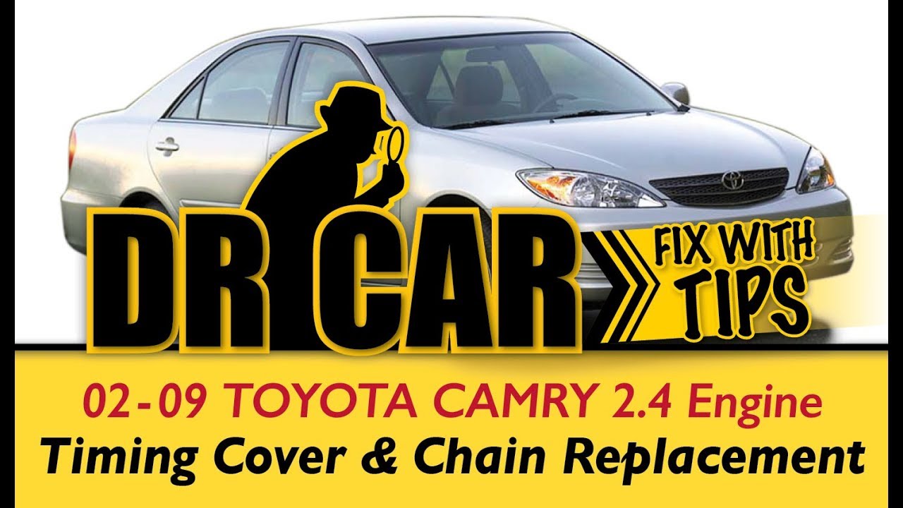 Toyota Camry 02-09 - Снятие крышки ГРМ, замена цепи ГРМ - Полный ремонт