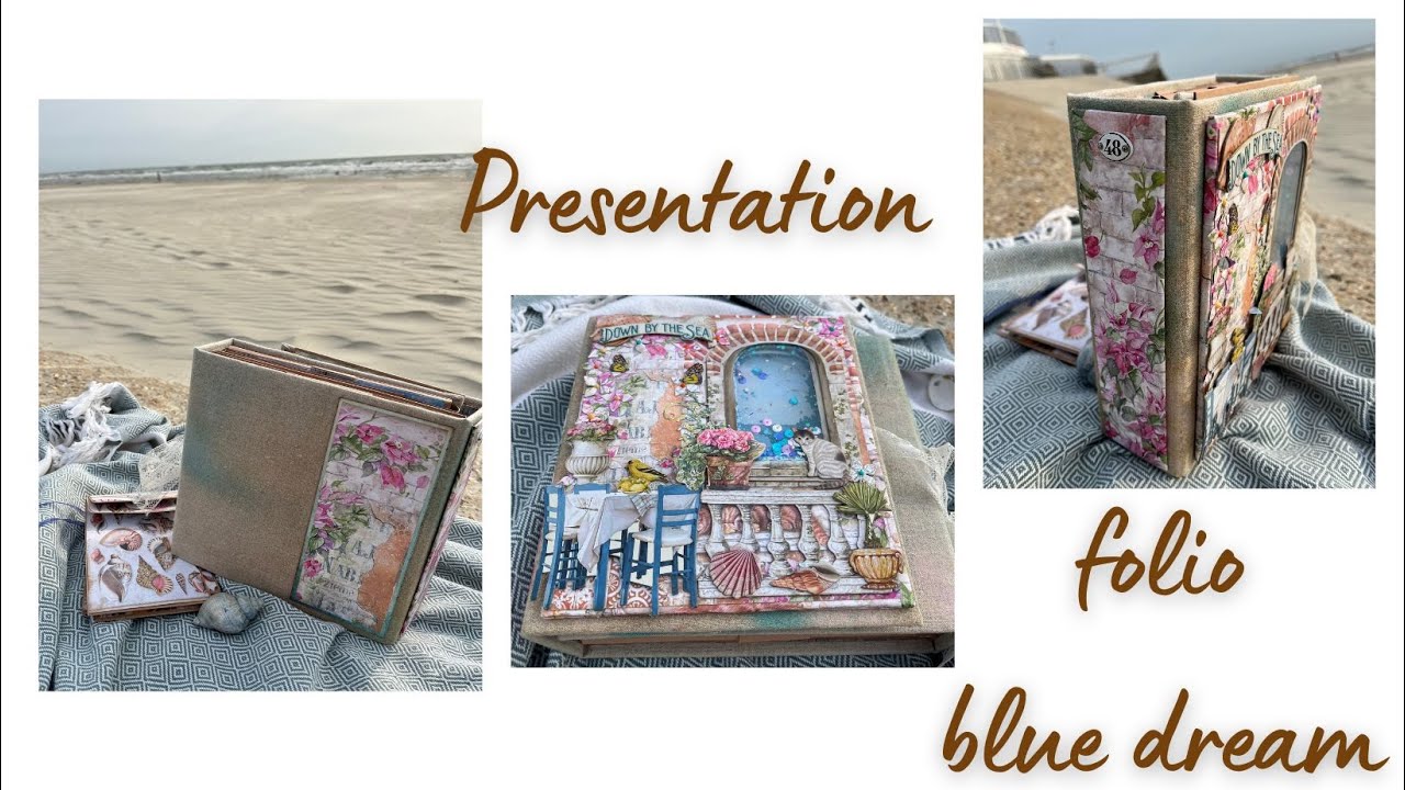 PRESENTATION  ALBUM FOLIO BLUE DREAM - Stamperia