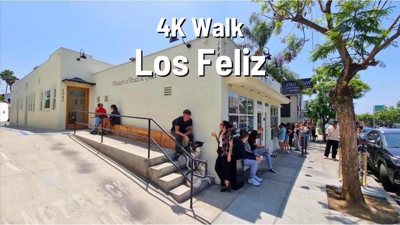 LOS ANGELES Los Feliz 🇺🇸 Walk 4K 2024