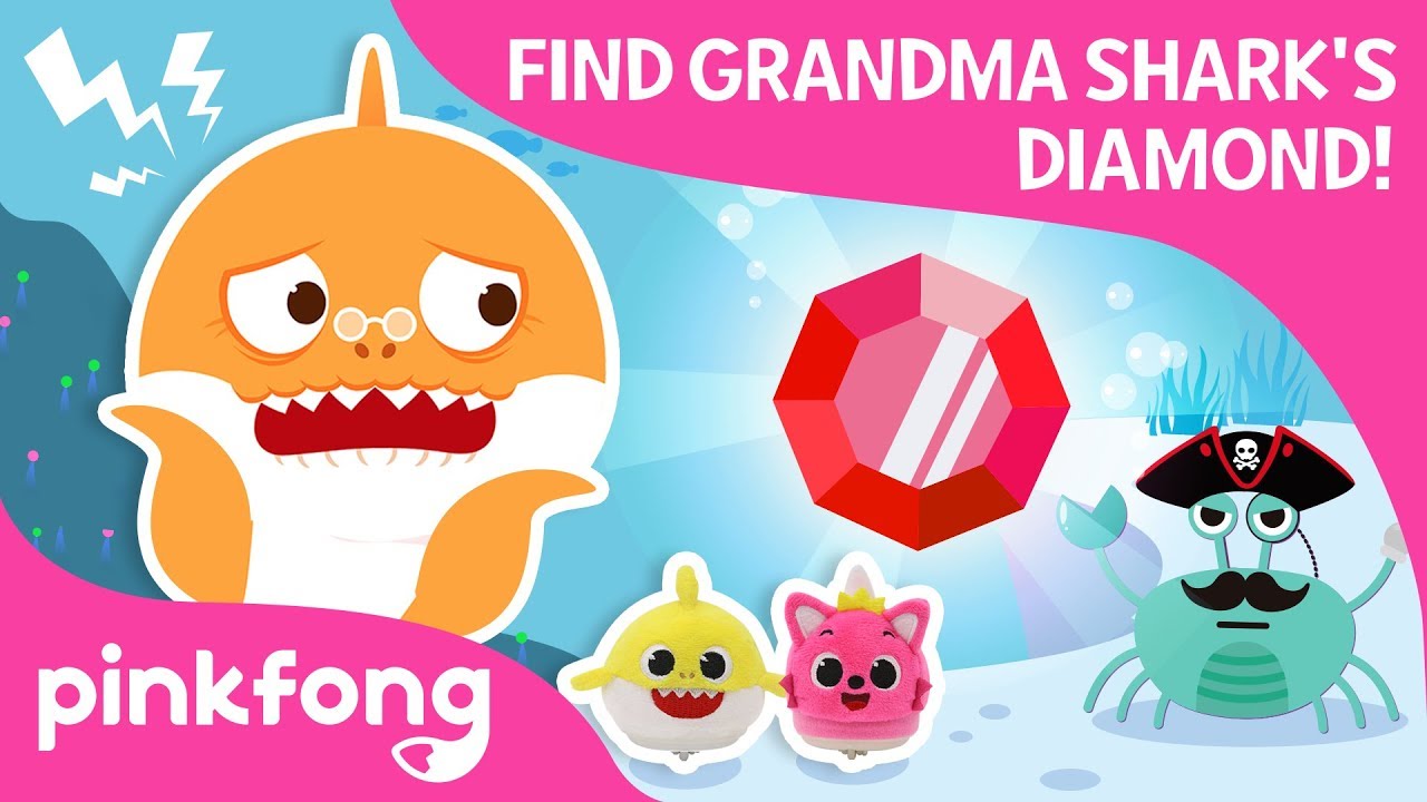 Finding Grandma Shark's Diamond | Baby Shark Toy | Pinkfong Songs for Children