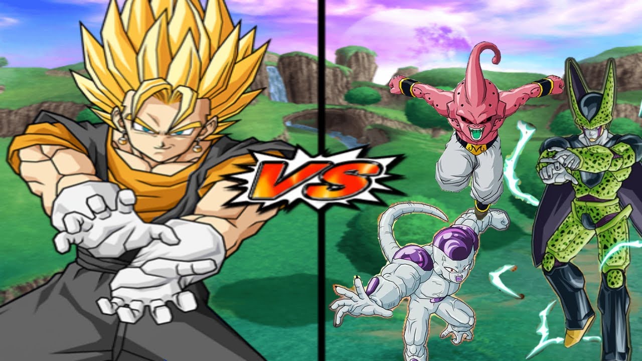 [TAS] DBZ BT3: Vegito Vs. Frieza, Cell, & Kid Buu (Enhanced Red Potara) (Request Match)