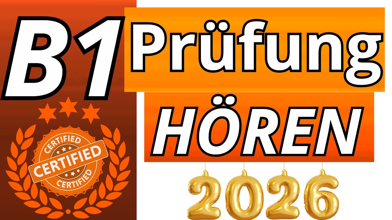 G.A.S.T H&ouml;ren B1 2026 | B1 Pr&uuml;fung H&ouml;rverstehen  4K
