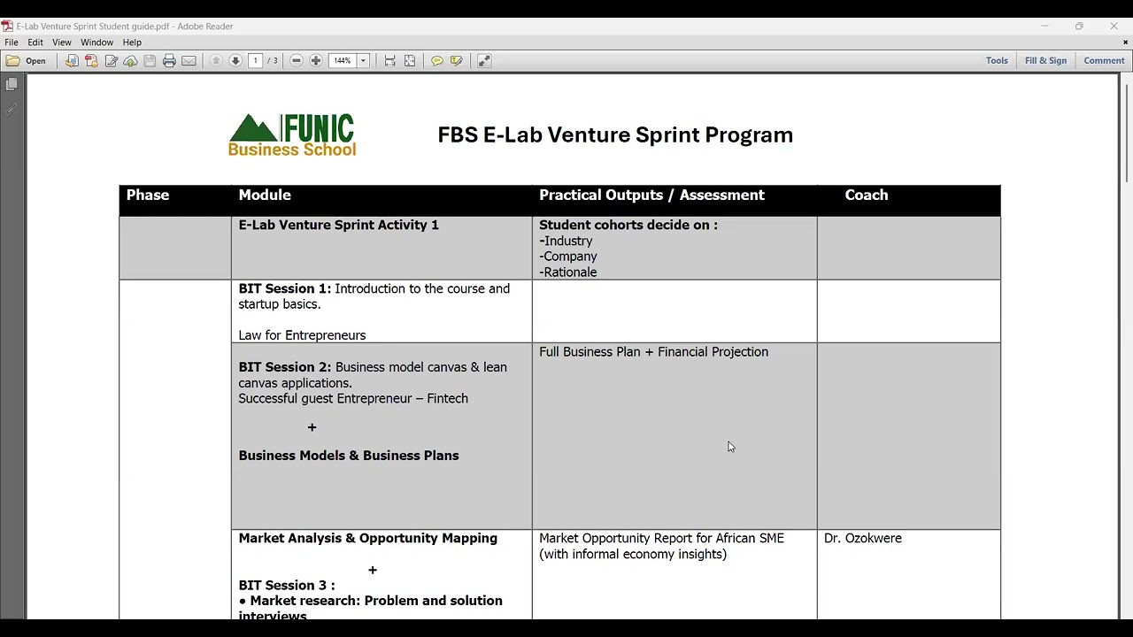 eLab Venture Sprint program.