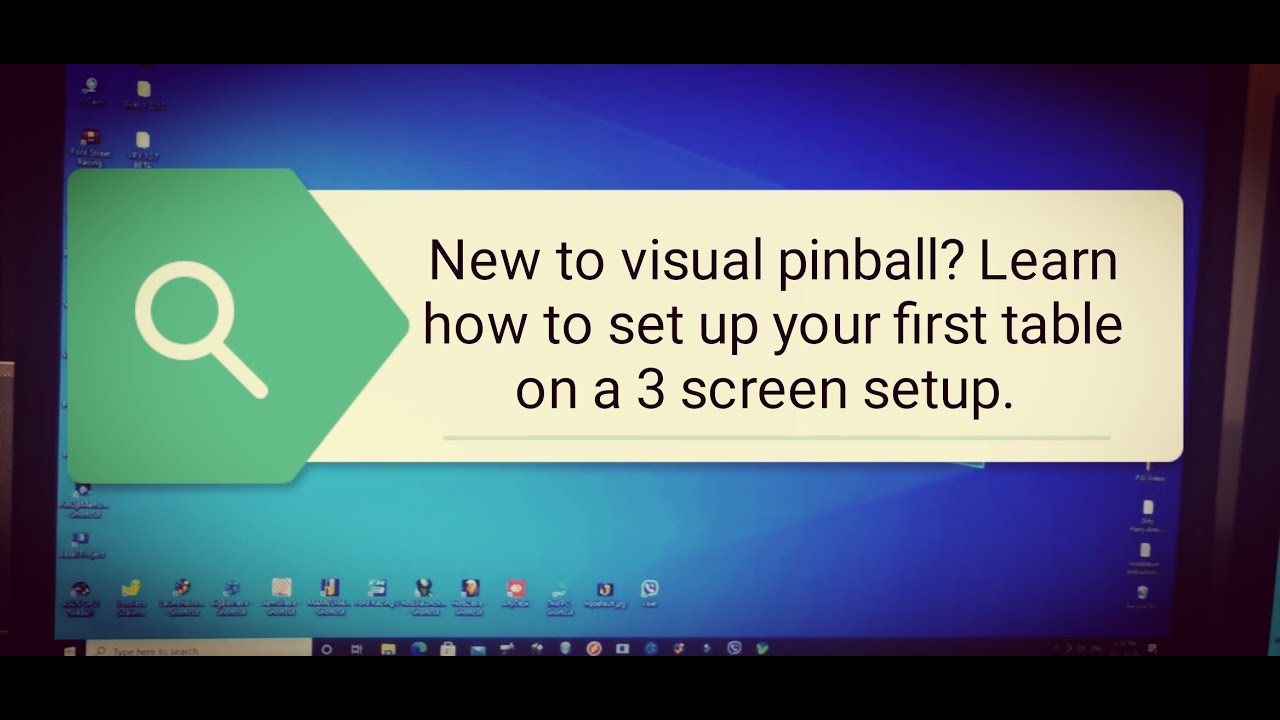Installing 1st Visual Pinball Table on a 3 screen setup v2